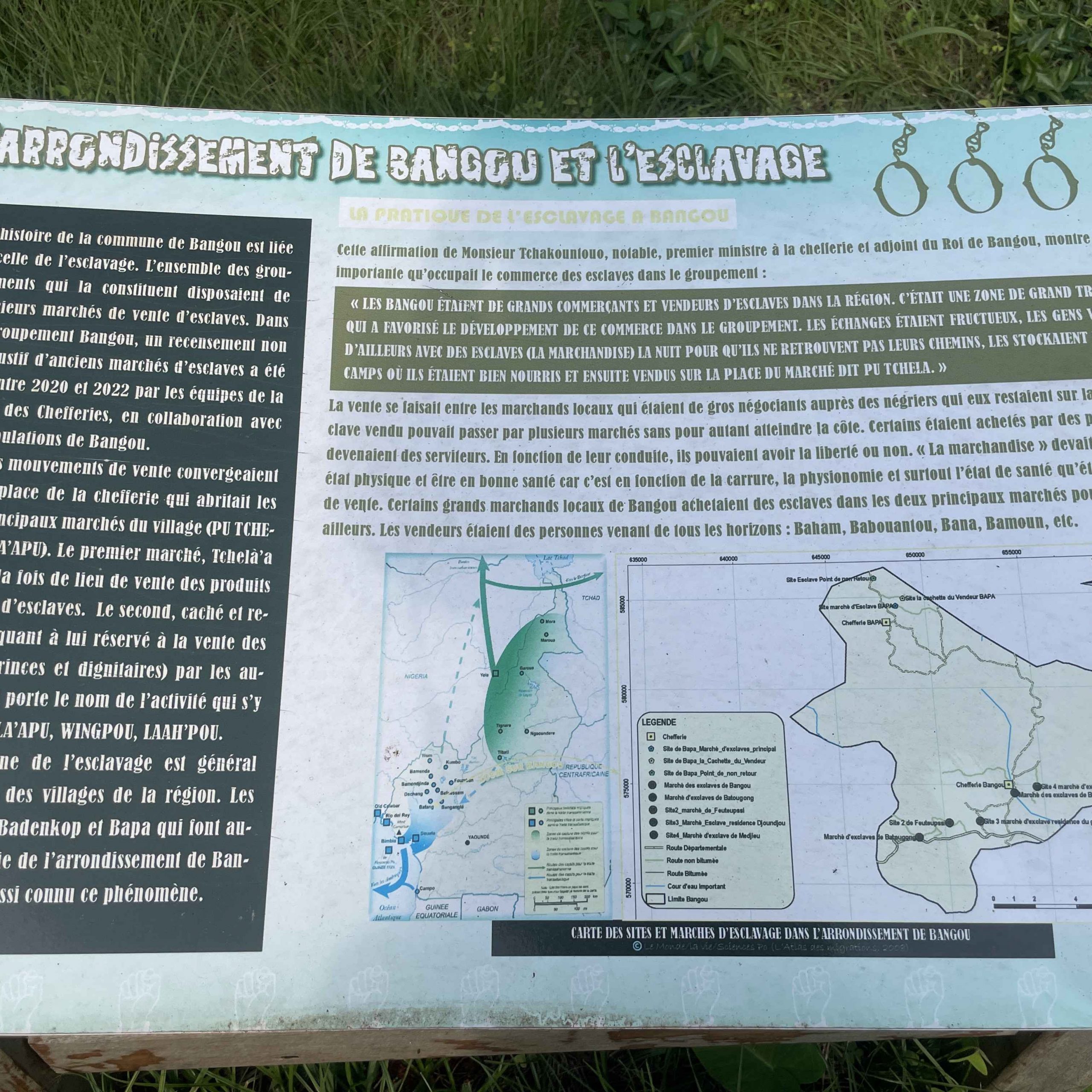 L'arrondissement de Bangou et l'esclavage